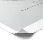 Portret van Emily Bronte (1818-48) gegraveerd door Poster (Hoek)