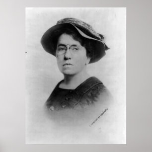 Portret van Emma Goldman Anarchist Feminist Poster