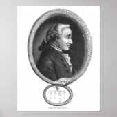 Portret van Emmanuel Kant 2 Poster (Voorkant)