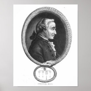 Portret van Emmanuel Kant 2 Poster