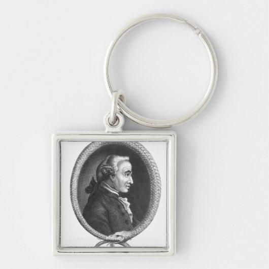 Portret van Emmanuel Kant 2 Sleutelhanger (Voorkant)