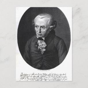 Portret van Emmanuel Kant Briefkaart