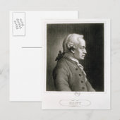 Portret van Emmanuel Kant, Duitse filosoof Briefkaart (Voorkant / Achterkant)