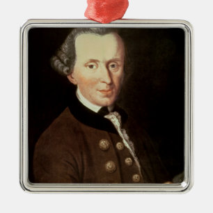 Portret van Emmanuel Kant Metalen Ornament