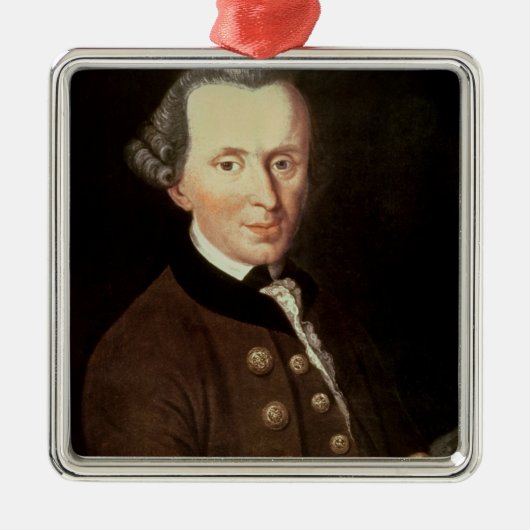 Portret van Emmanuel Kant Metalen Ornament (Voorkant)