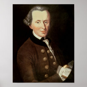 Portret van Emmanuel Kant Poster