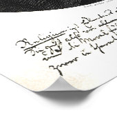 Portret van Emmanuel Kant Poster (Hoek)