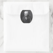 Portret van Emmanuel Kant Vierkante Sticker (Tas)