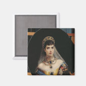 Portret van Empress Maria Fyodorovna Magneet (Voorkant / Achterkant)