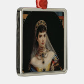 Portret van Empress Maria Fyodorovna Metalen Ornament (Rechts)