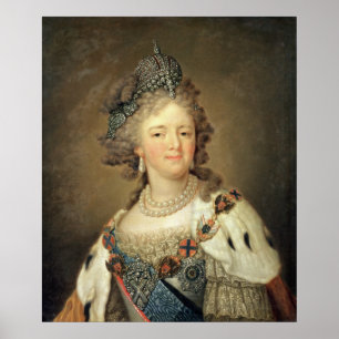 Portret van Empress Maria Fyodorovna Poster