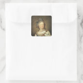 Portret van Empress Maria Fyodorovna Vierkante Sticker (Tas)