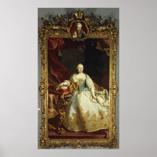 Portret van Empress Maria Theresa Poster (Voorkant)