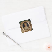 Portret van Empress Marie-Louise uit Oostenrijk Vierkante Sticker (Envelop)