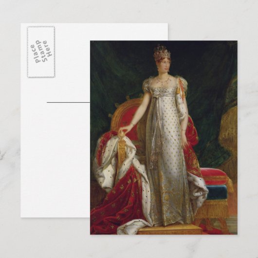 Portret van Empress Marie Louise van Frankrijk Briefkaart (Voorkant / Achterkant)