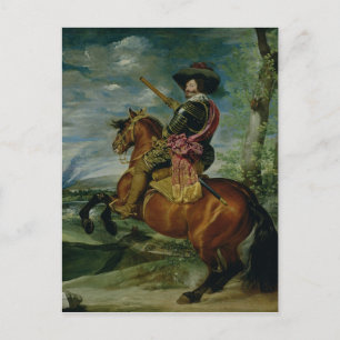 Portret van Equestrië van Don Gaspar de Guzman Briefkaart
