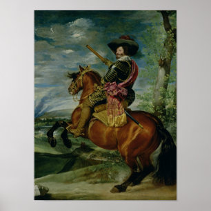 Portret van Equestrië van Don Gaspar de Guzman Poster