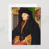 Portret van Erasmus, 1523 Briefkaart (Voorkant / Achterkant)