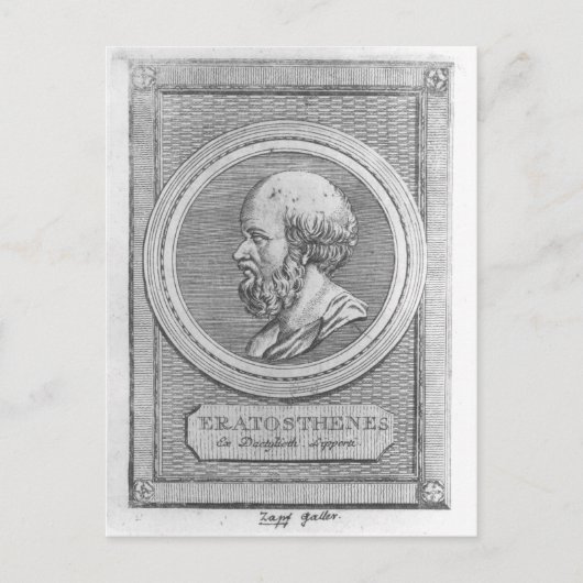Portret van Eratosthenes Briefkaart (Voorkant)