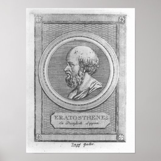 Portret van Eratosthenes Poster (Voorkant)