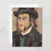 Portret van Erik Satie c.1892 Briefkaart (Voorkant / Achterkant)