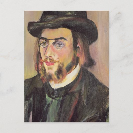Portret van Erik Satie c.1892 Briefkaart (Voorkant)