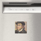 Portret van Erik Satie c.1892 Magneet (Insitu (Vaatwasser))