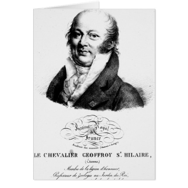 Portret van Etienne Geoffroy Saint-Hilaire (Voorkant)