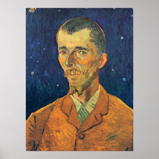 Portret van Eugene Boch door Vincent van Gogh Poster (Voorkant)