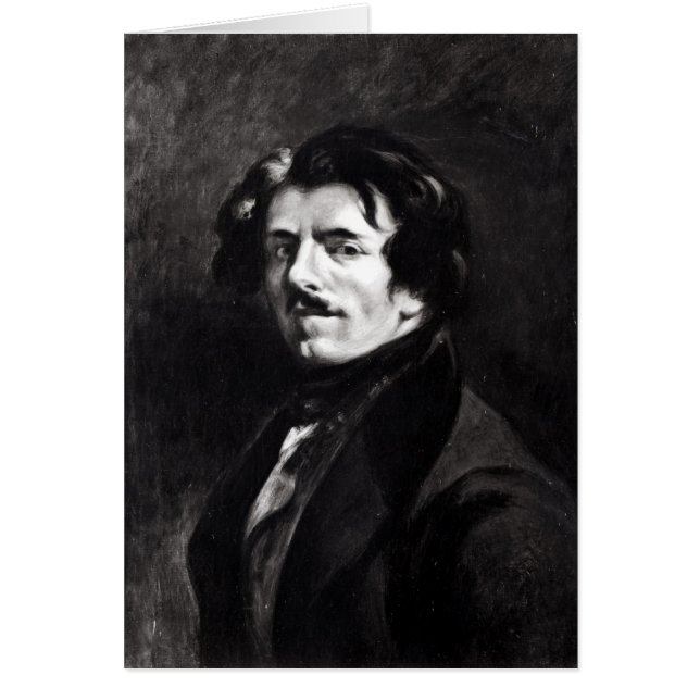 Portret van Eugene Delacroix (Voorkant)