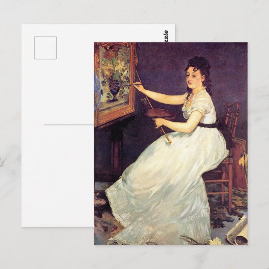 Portret van Eva Gonzales Briefkaart (Voorkant / Achterkant)