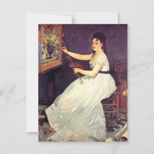 Portret van Eva Gonzales Briefkaart