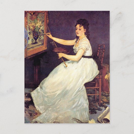 Portret van Eva Gonzales Briefkaart (Voorkant)