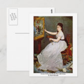 Portret van Eva Gonzales in de Studio Manet Briefkaart (Voorkant / Achterkant)