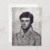 Portret van Evariste Galois Briefkaart (Voorkant / Achterkant)