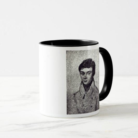 Portret van Evariste Galois Mok (Voorkant rechts)