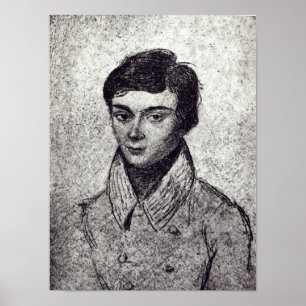 Portret van Evariste Galois Poster