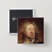 Portret van Everhard Jabach Vierkante Button 5,1 Cm (Voorkant /achterkant)