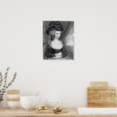 Portret van Fanny Burney pub. van Henry Poster (Keuken)