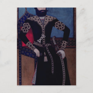Portret van Fath-Ali, Shah of Iran, Briefkaart