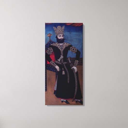 Portret van Fath-Ali, Shah of Iran, Canvas Afdruk (Voorkant)