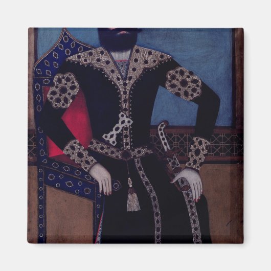 Portret van Fath-Ali, Shah of Iran, Magneet (Voorkant)