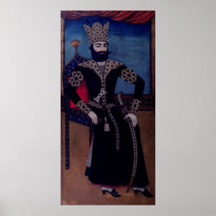 Portret van Fath-Ali, Shah of Iran, Poster