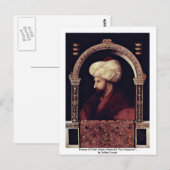 Portret van Fatih Sultan Mehmed Ii de Veroveraar Briefkaart (Voorkant / Achterkant)