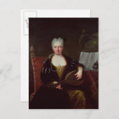 Portret van Faustina Bordoni, handelszanger Briefkaart (Voorkant / Achterkant)