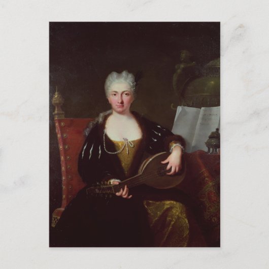Portret van Faustina Bordoni, handelszanger Briefkaart (Voorkant)