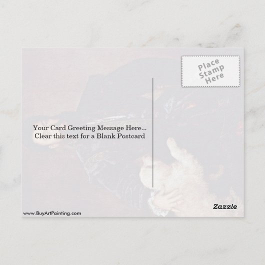 Portret van Federico Ii Gonzaga. Door Titiaan Briefkaart (Achterkant)