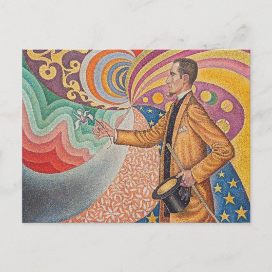 portret van Felix Feneon door Paul Signac Briefkaart (Voorkant)
