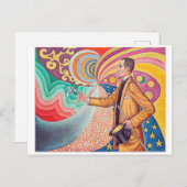 Portret van Felix Feneon, Signac Briefkaart (Voorkant / Achterkant)