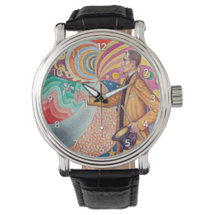 Portret van Felix Feneon, Signac Horloge